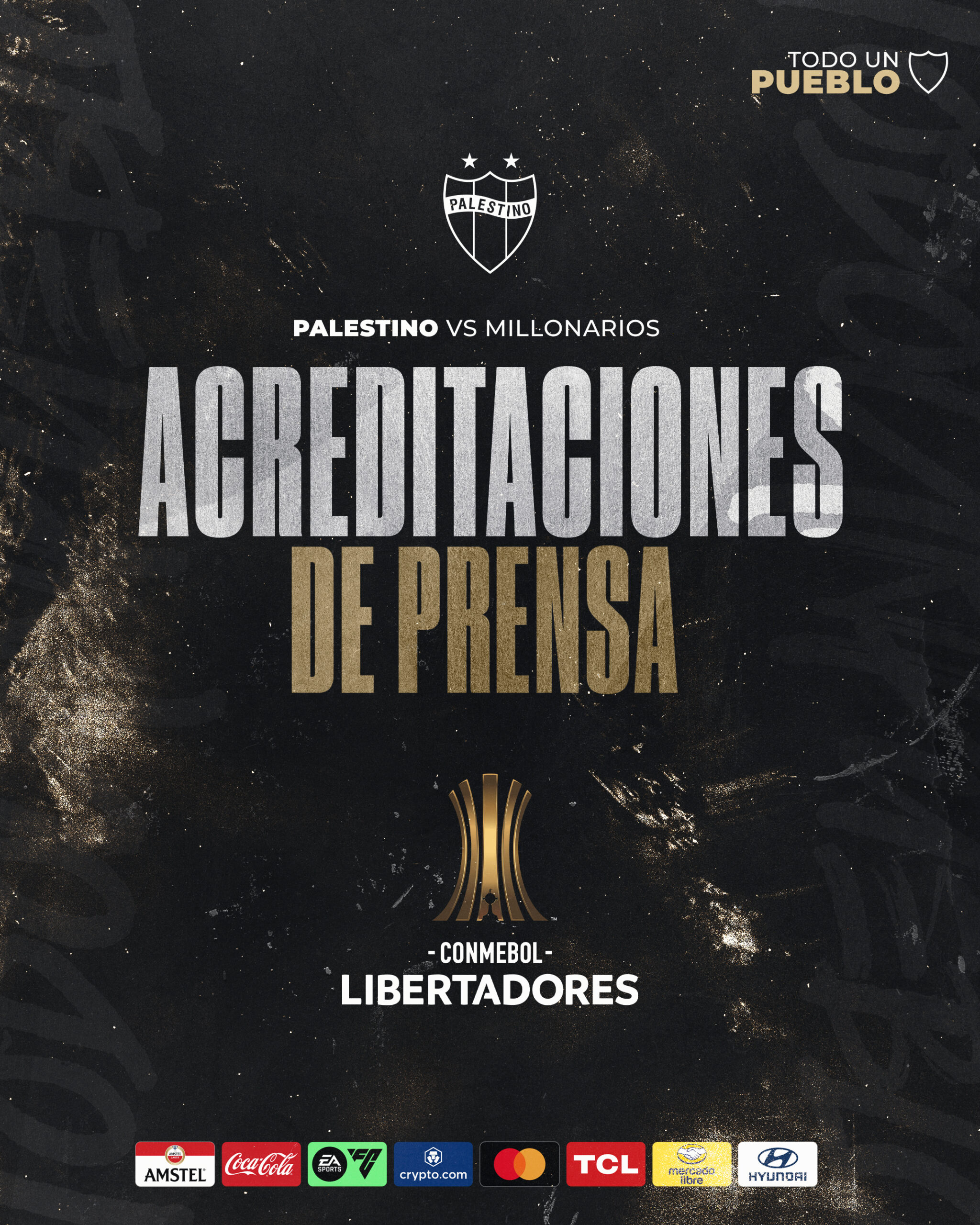 ACREDITACIÓN PRENSA: PALESTINO VS MILLONARIOS (COL), COPA CONMEBOL LIBERTADORES 2024